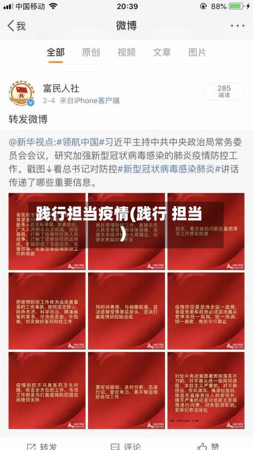 践行担当疫情(践行 担当)